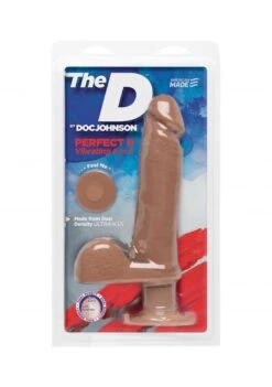 The D - Perfect D With Balls Vibrating - 8 Inch Dildo