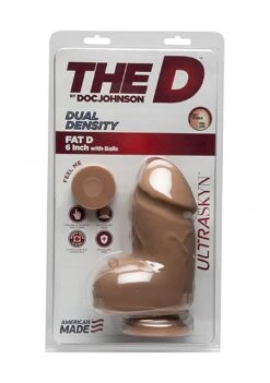 The D™ - Fat D - ULTRASKYN™ 6" Dildo With Balls