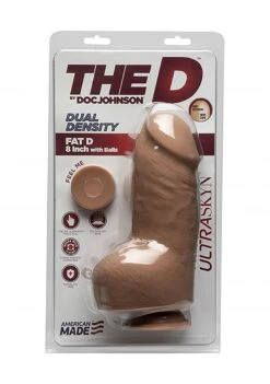 The D™ - Fat D - ULTRASKYN™ 8" Dildo With Balls