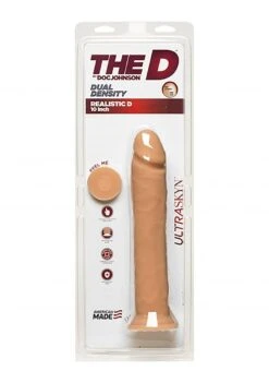 The D™ - Realistic D - ULTRASKYN™ 10" Dildo - Vanilla