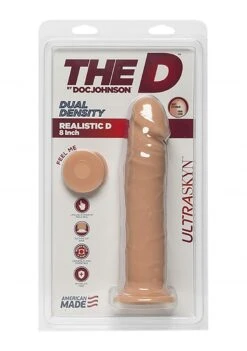 The D™ - Realistic D - ULTRASKYN™ 8" Dildo - Vanilla