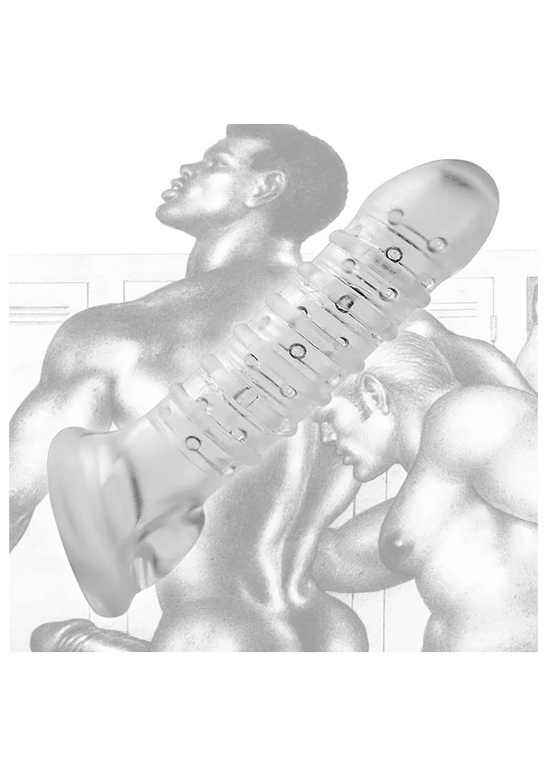 Tom Of Finland Textured Girth Enhancer-Clear 2 Tom Of Finland Textured Girth Enhancer-Clear - Image 2
