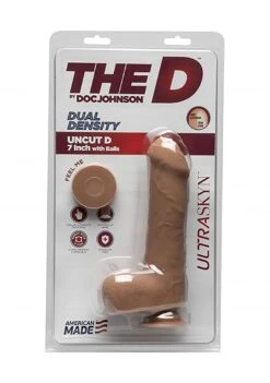 Uncut D - 7 Inch Dildo With Balls - ULTRASKYN