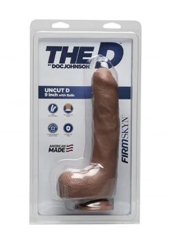 Uncut D - 9 Inch Dildo With Balls - FIRMSKYN