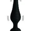 Under Control Silicone Vibrating Anal Plug With Remote Control - Black