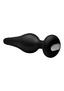 Under Control Silicone Vibrating Anal Plug With Remote Control - Black -Sex Shop under control silicone vibrating anal plug with remote control black 3