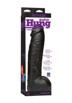 Vac-U-Lock™ - CodeBlack - Realistic Hung Dildo
