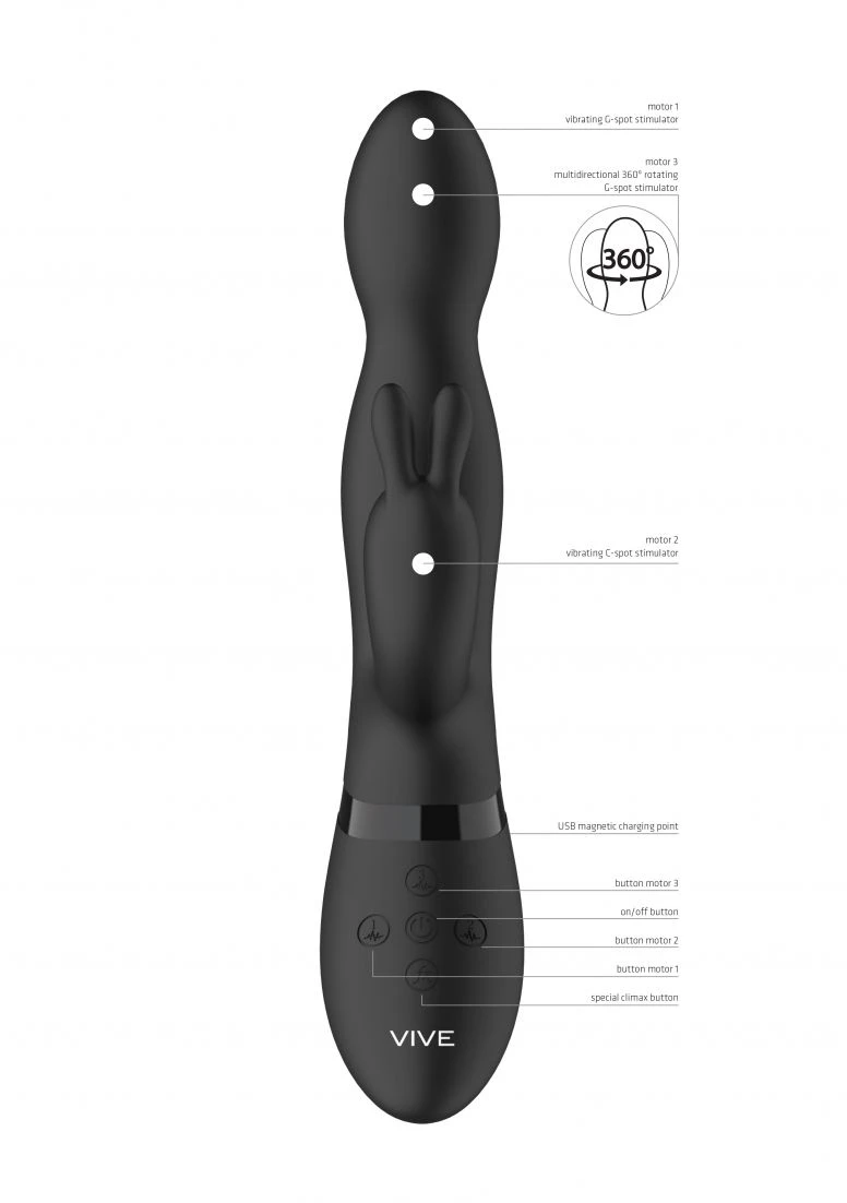 Vive Niva 360degrees Rabbit Vibrator 6 Vive Niva 360degrees Rabbit Vibrator - Image 6