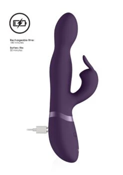 Vive Niva 360degrees Rabbit Vibrator - Purple -Sex Shop vive niva 360degrees rabbit vibrator purple 7