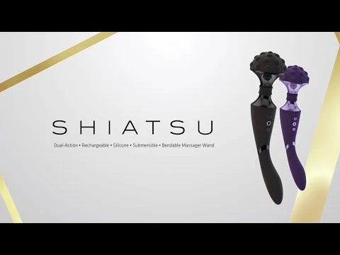 Vive Shiatsu Bendable Massager Wand - Purple 2 Vive Shiatsu Bendable Massager Wand - Purple - Image 2