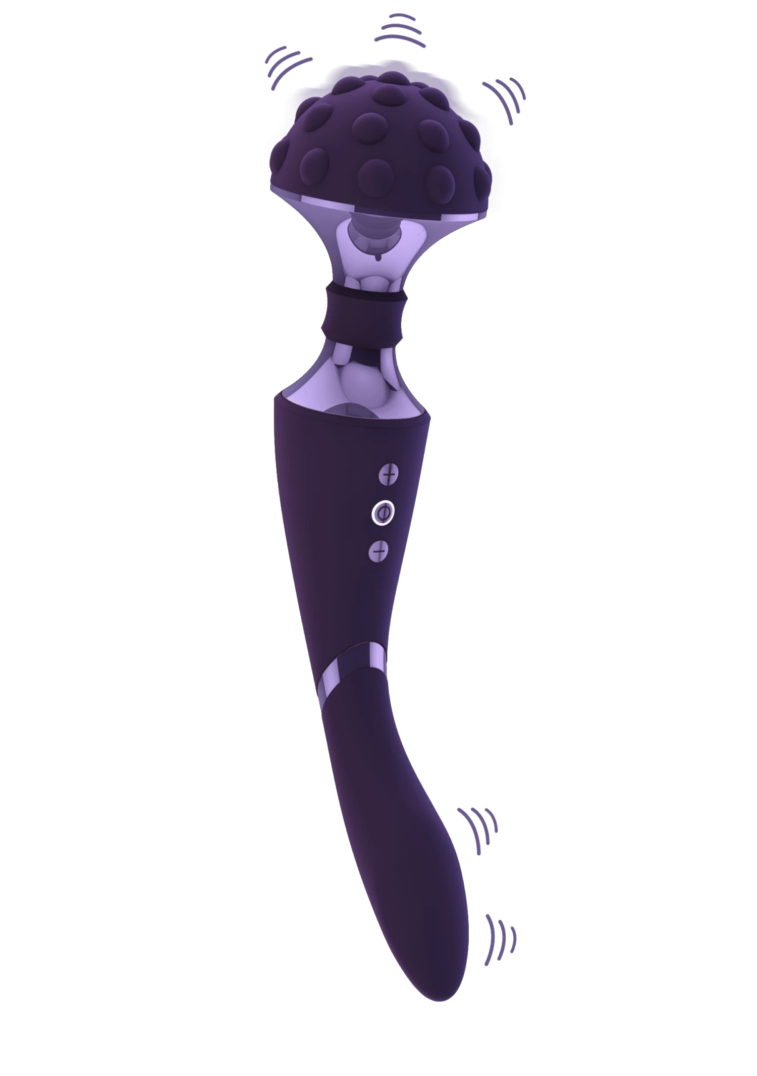 Vive Shiatsu Bendable Massager Wand - Purple 4 Vive Shiatsu Bendable Massager Wand - Purple - Image 4