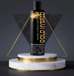 Wet Gold Luxury Hybrid Water Silicone Blend Lubricant 9 Fl. Oz / 266mL -Sex Shop wet gold luxury hybrid water silicone blend lubricant 9 fl oz 266ml 1