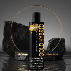Wet Gold Luxury Hybrid Water Silicone Blend Lubricant 9 Fl. Oz / 266mL -Sex Shop wet gold luxury hybrid water silicone blend lubricant 9 fl oz 266ml 2
