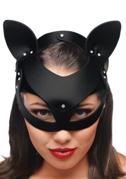 XR Brands Cat Tail Anal Plug And Mask Set - Black -Sex Shop xr brands cat tail anal plug and mask set black 2